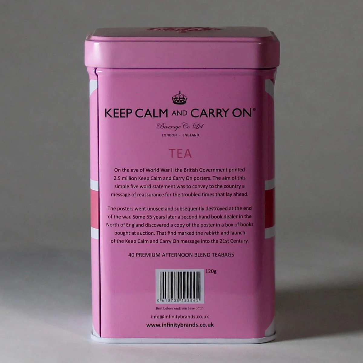 Keep Calm and Carry On Pink Union Jack Tea - Image 3