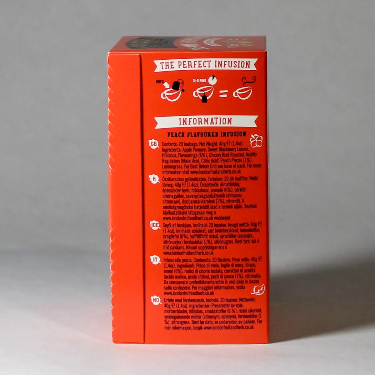 London Fruit & Herb Peach Paradise Tea - Image 4