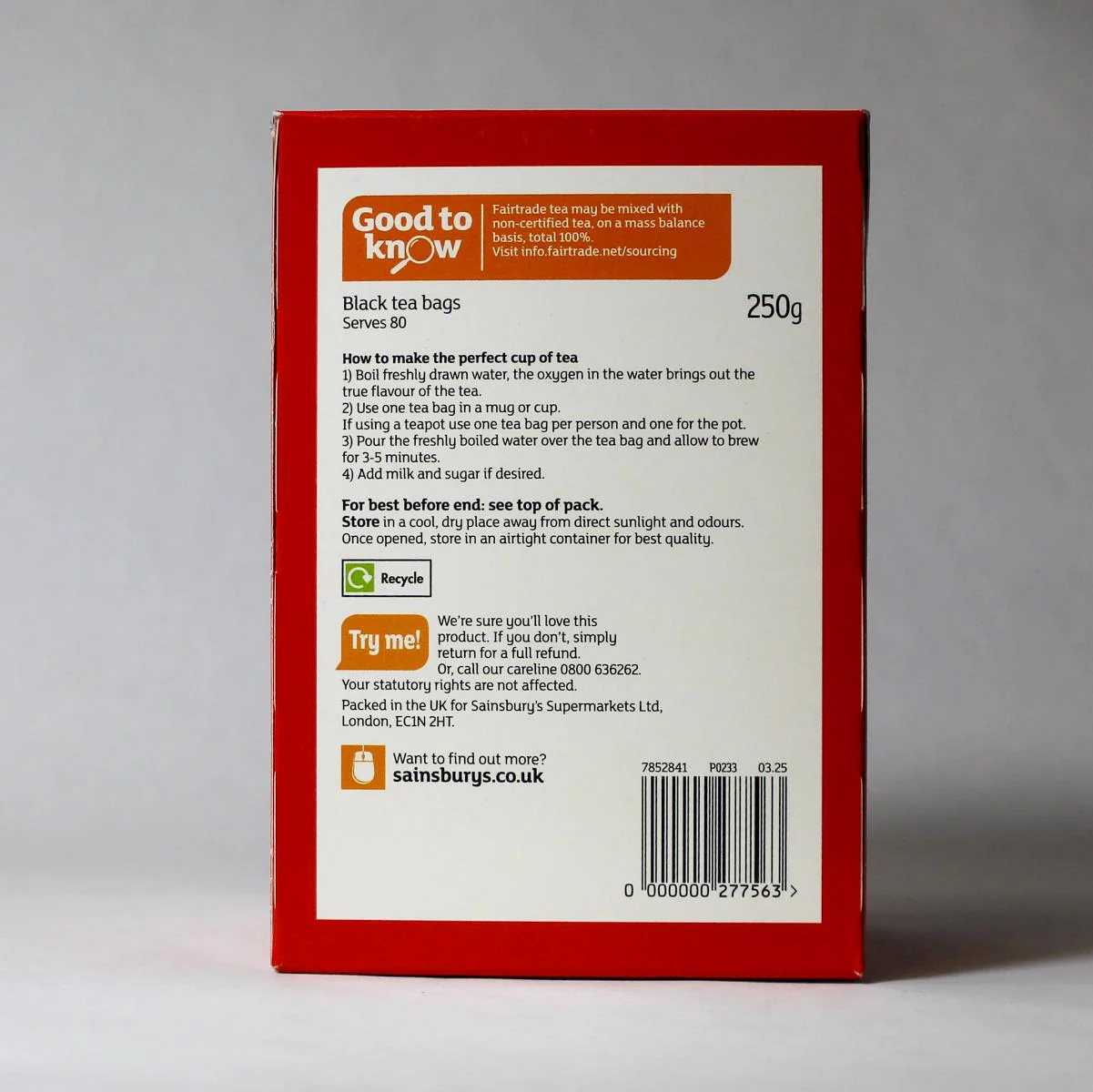 Sainsbury's Red Label Tea - Image 3